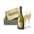 Dom Perignon Champagne Wood Chest Set